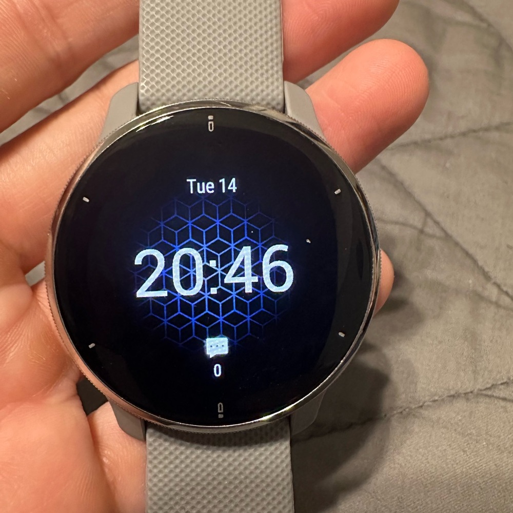Garmin Venu 2 plus smartwatch. 43mm stainless steel.